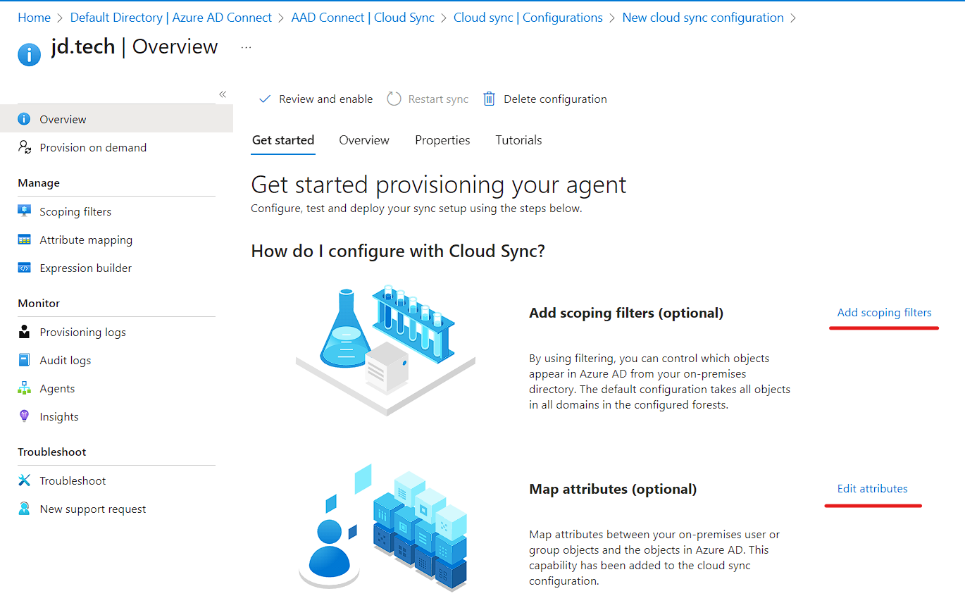 Microsoft Azure Deploying Azure AD Connect Cloud Sync 2023 Tech with JD